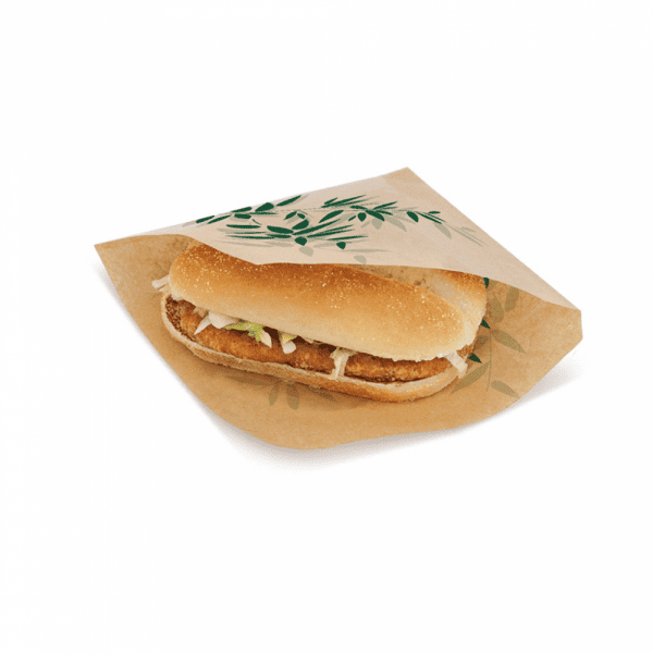 vetvrij snackzakje krant bruin feel green II