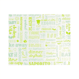 Vetvrij wikkelpapier Parole groen 31x38cm
