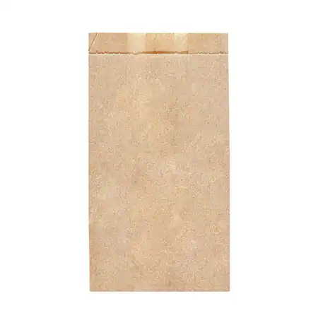 Kraft broodzak bruin 14+7x22cm