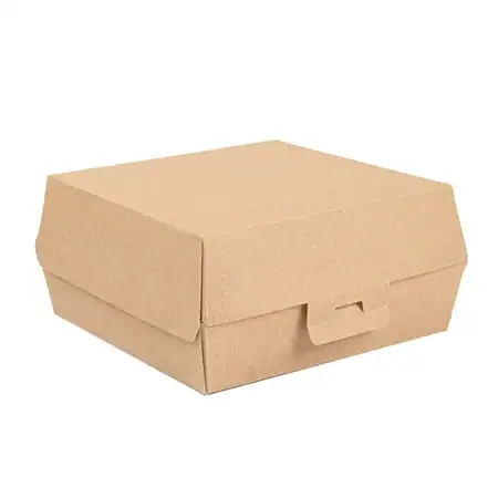 Hamburgerdoos 'The Pack' bruin 17,6x16,8x7,8cm