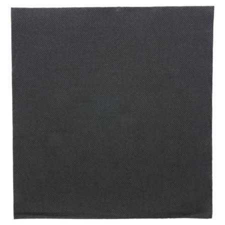 Servet zwart 39x39cm ¼ vouw DP